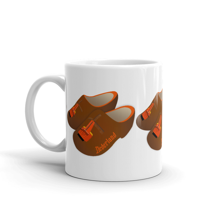 Orange Windmill Clogs mug-Coffee Mug-Zach + Alison