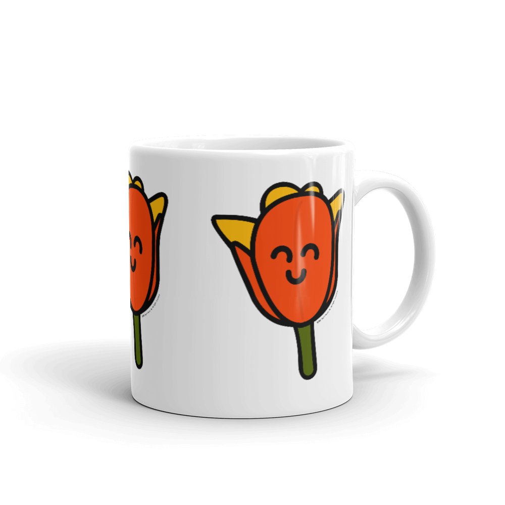 Orange Tulip mug-Coffee Mug-Zach + Alison