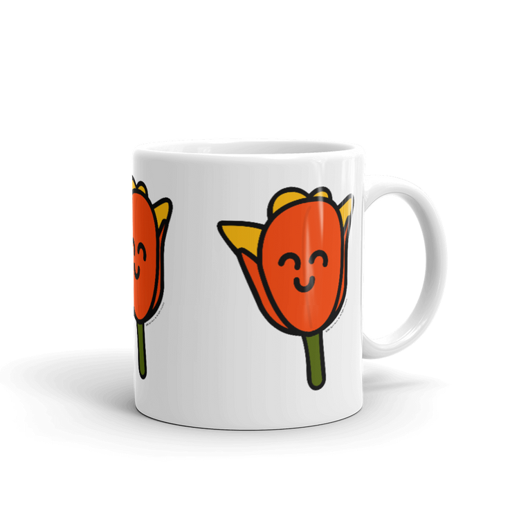 Orange Tulip mug-Coffee Mug-Zach + Alison