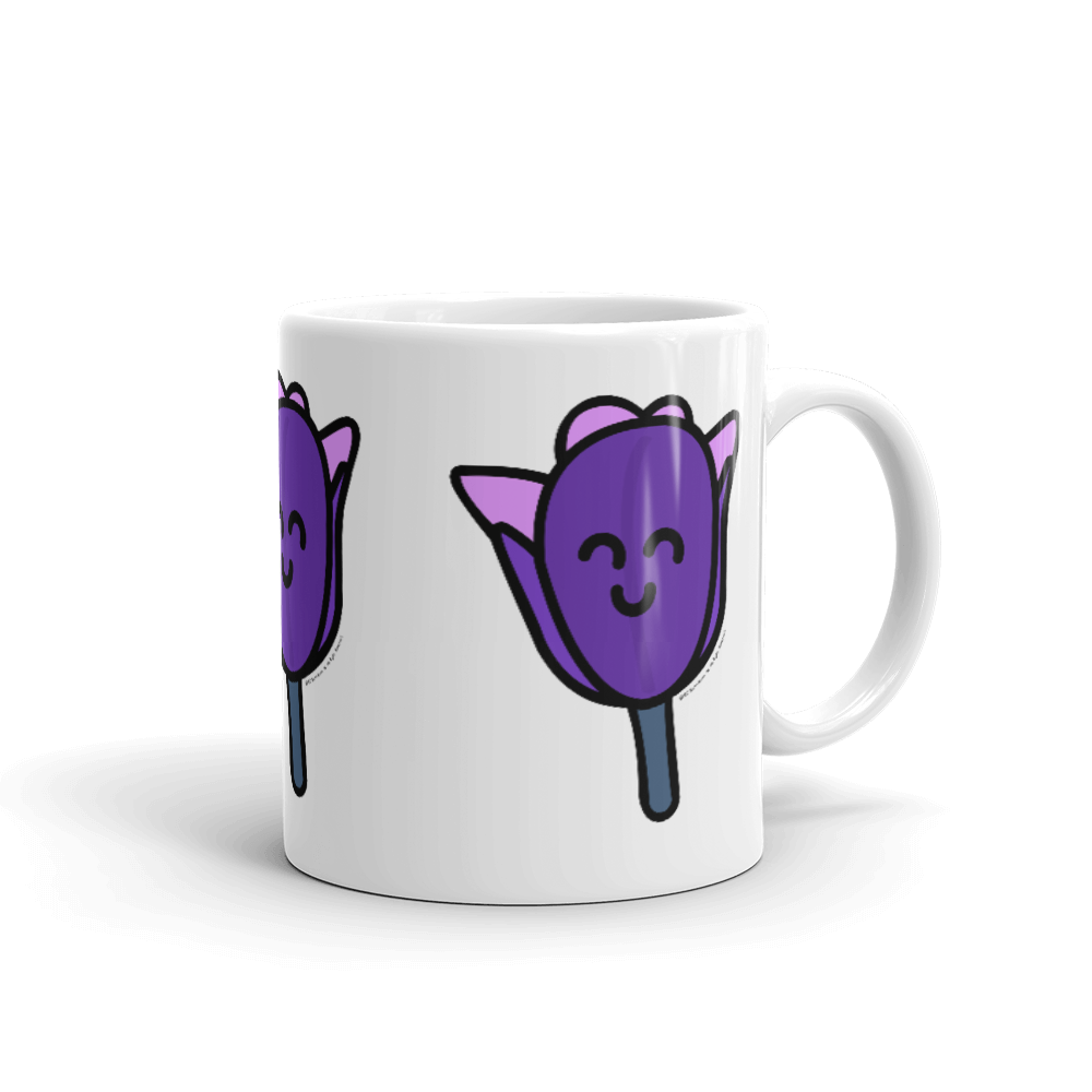 Purple Tulip mug-Coffee Mug-Zach + Alison