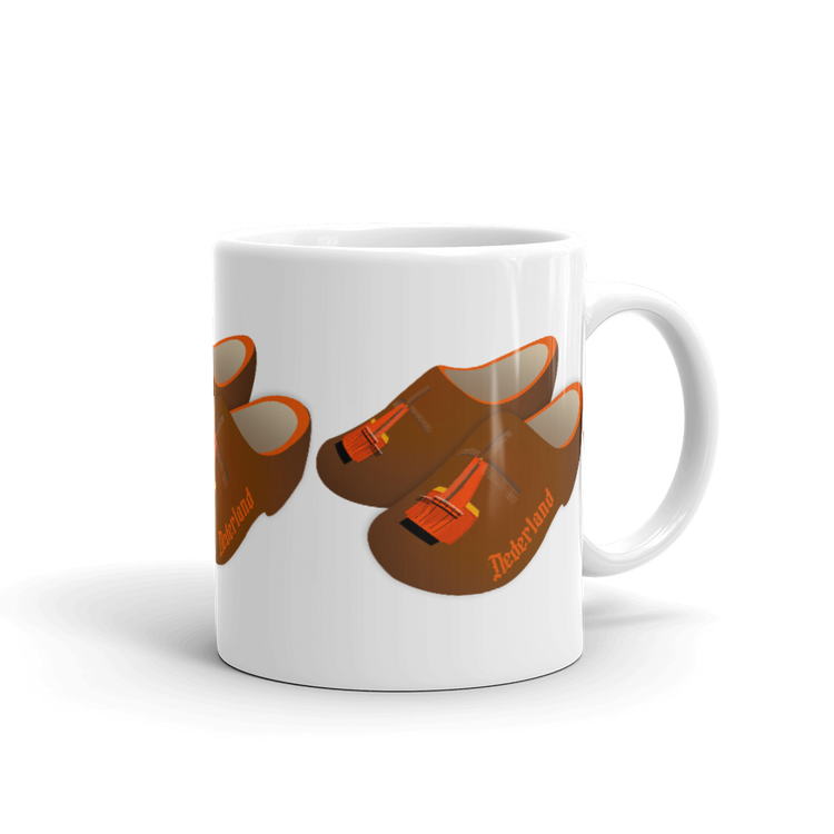 Orange Windmill Clogs mug-Coffee Mug-Zach + Alison