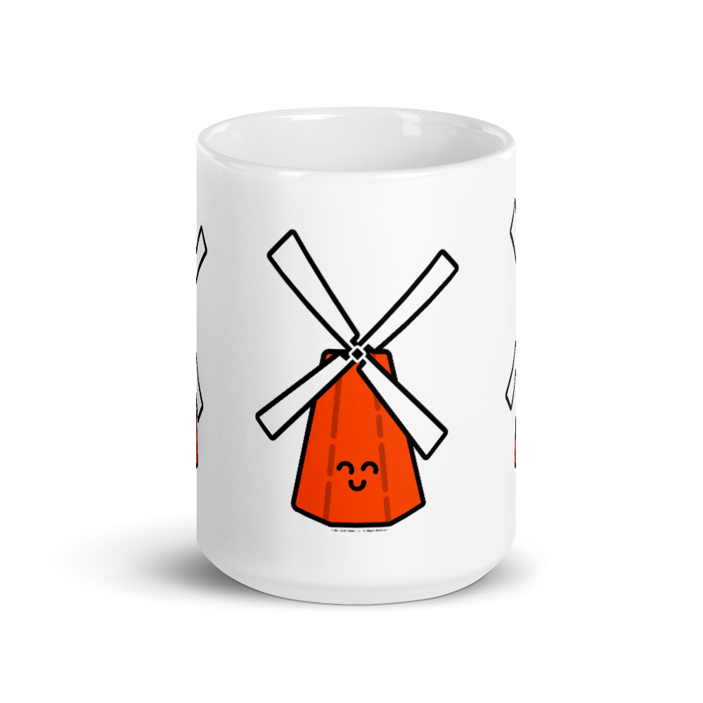 Orange Windmill mug-Coffee Mug-Zach + Alison