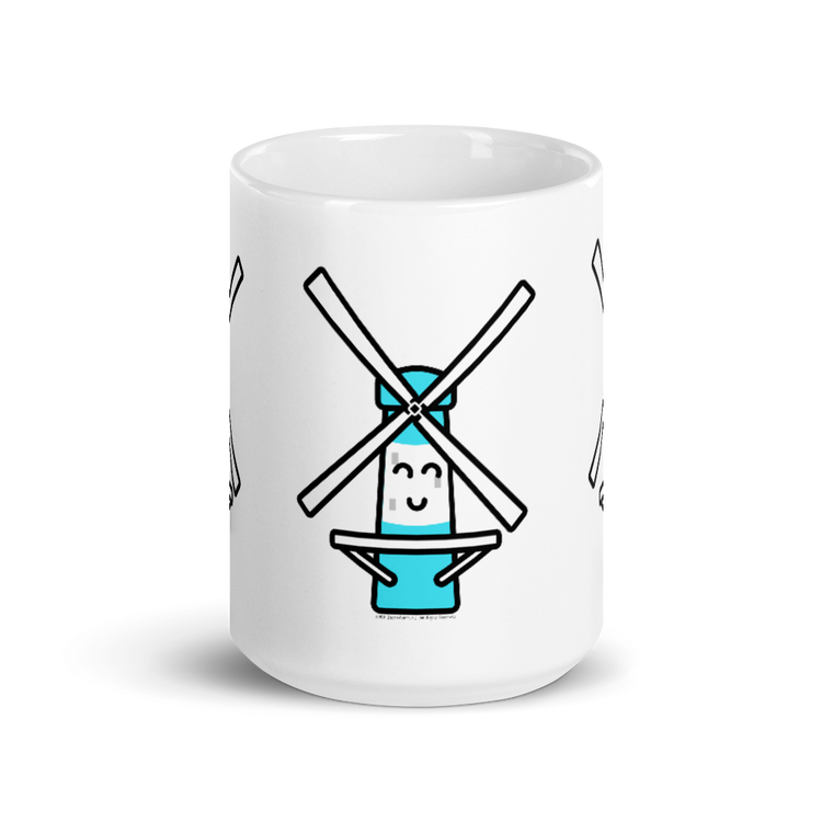 Blue Windmill mug-Coffee Mug-Zach + Alison