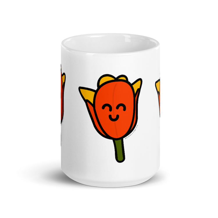 Orange Tulip mug-Coffee Mug-Zach + Alison