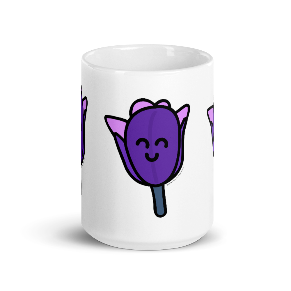 Purple Tulip mug-Coffee Mug-Zach + Alison