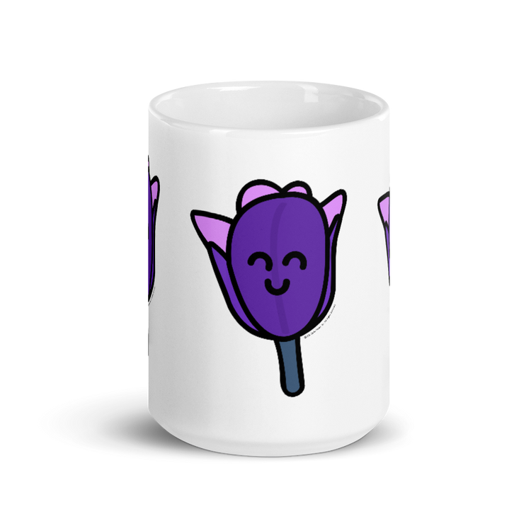 Purple Tulip mug-Coffee Mug-Zach + Alison