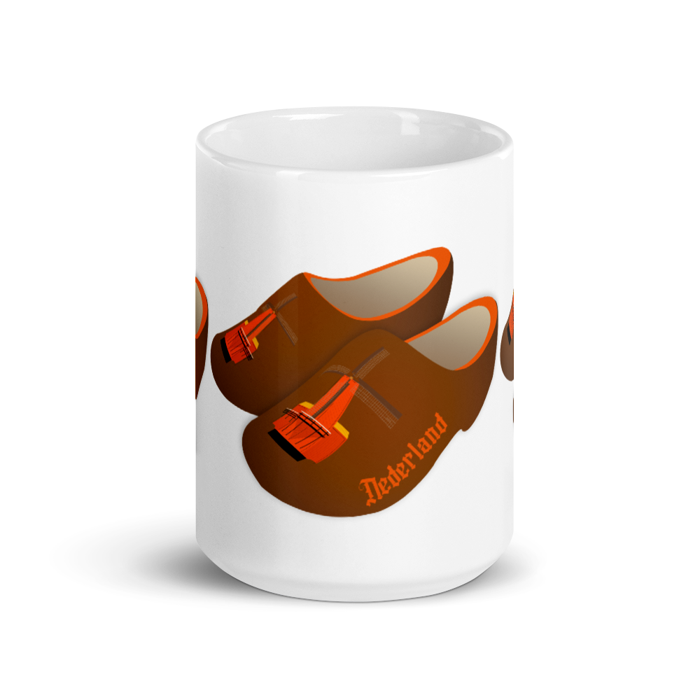 Orange Windmill Clogs mug-Coffee Mug-Zach + Alison