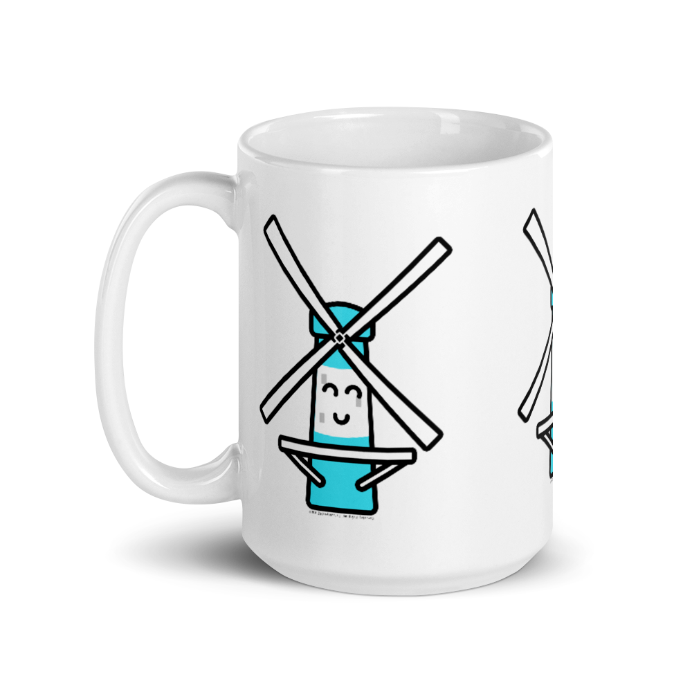 Blue Windmill mug-Coffee Mug-Zach + Alison