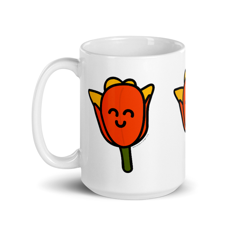 Orange Tulip mug-Coffee Mug-Zach + Alison