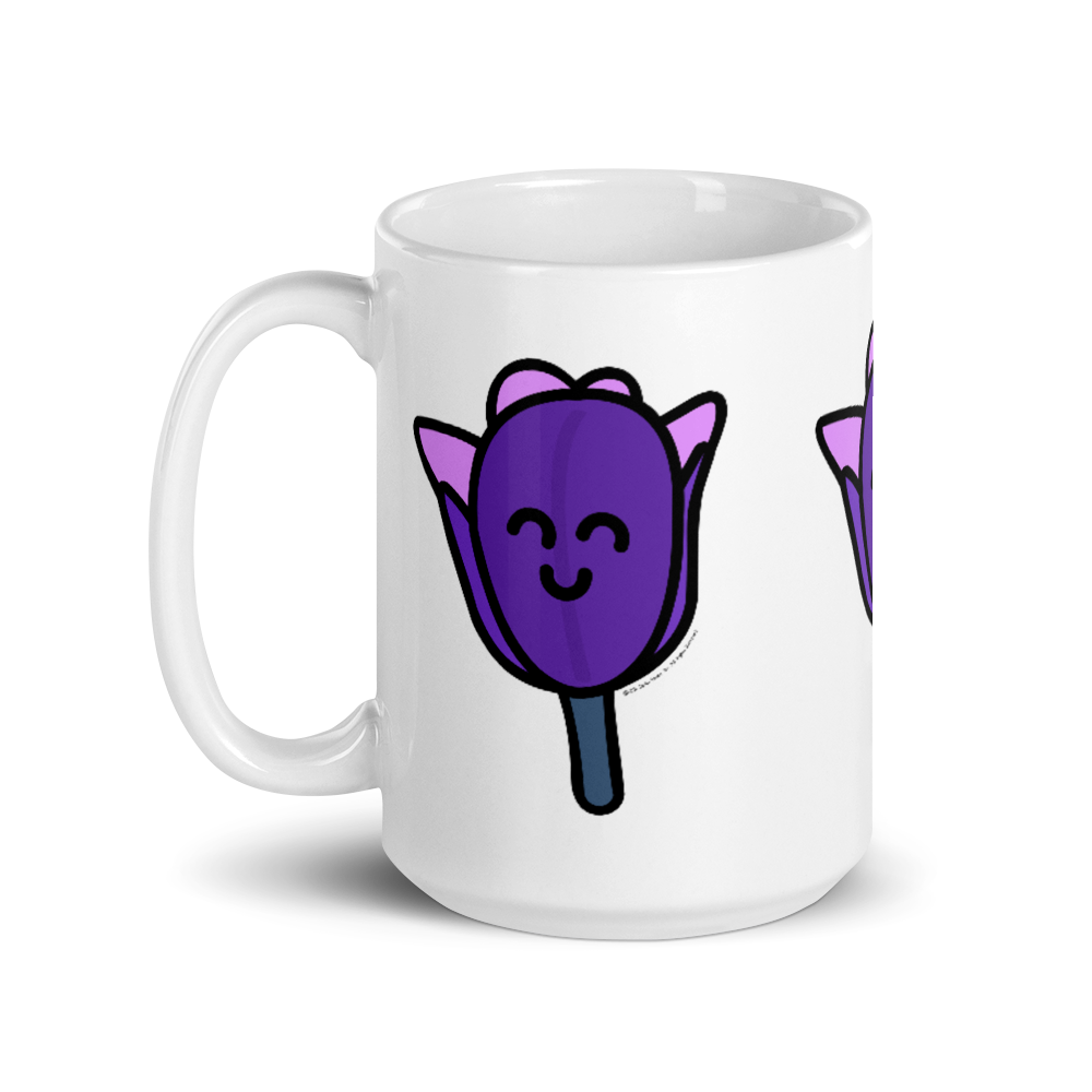 Purple Tulip mug-Coffee Mug-Zach + Alison