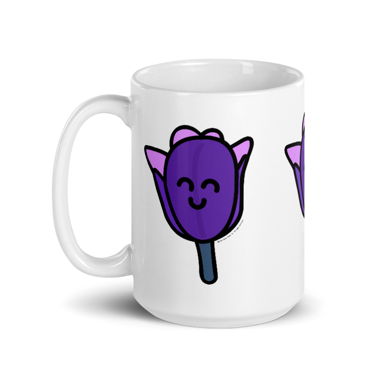 Purple Tulip mug-Coffee Mug-Zach + Alison