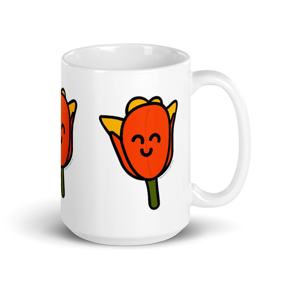 Orange Tulip mug-Coffee Mug-Zach + Alison