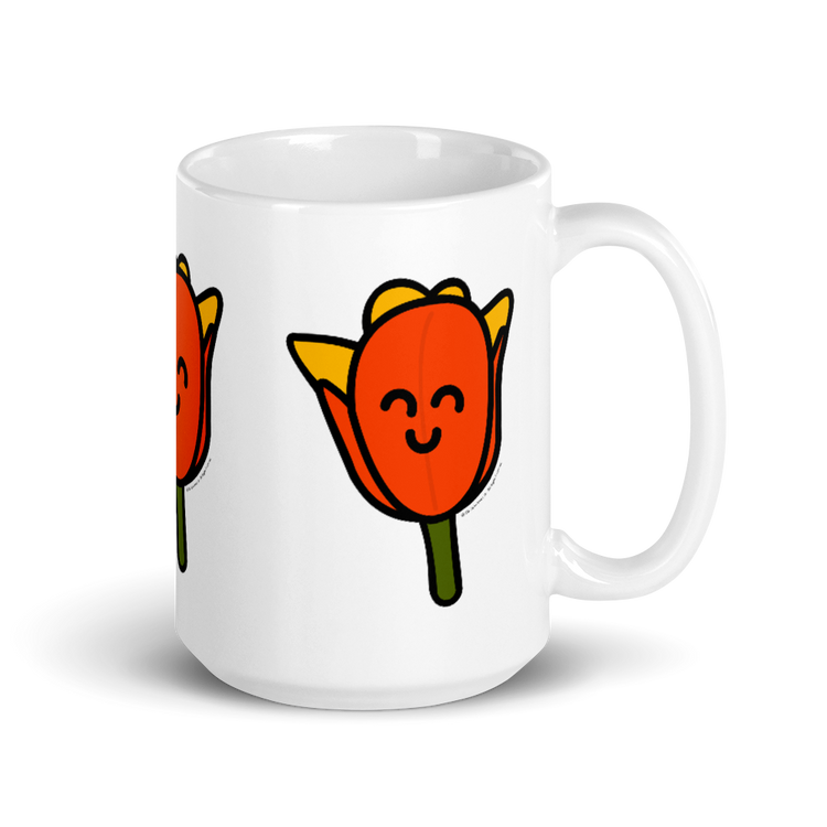 Orange Tulip mug-Coffee Mug-Zach + Alison