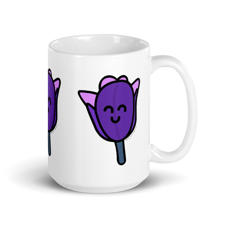 Purple Tulip mug-Coffee Mug-Zach + Alison